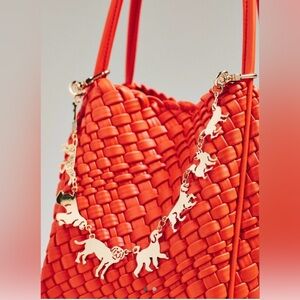 NWT Anthropologie Dog Chain Bag Charm 🐶